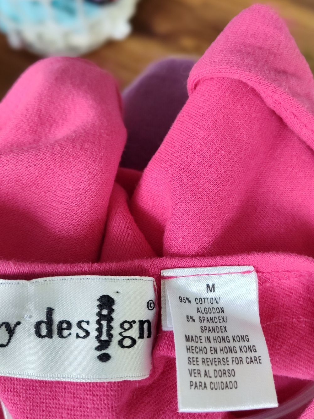 Vintage Women's Fuchsia Tank Top - Cotton - Fits like "S" - Picture 3 of 3